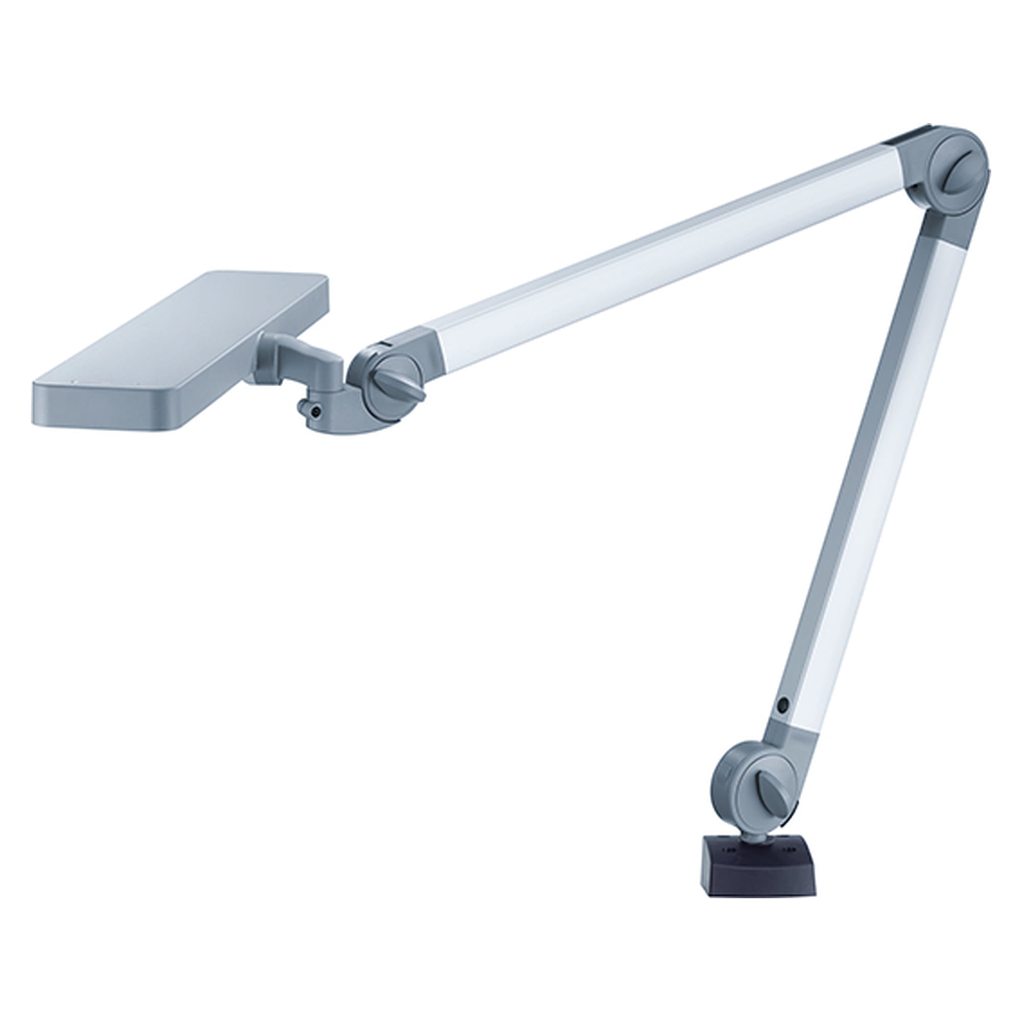 LED arm-mounted luminaire ALD 1300/950/D, 1400 lm, CRI ≥ 90, 5000 K, with table clamp - Waldmann 113686000-00815669