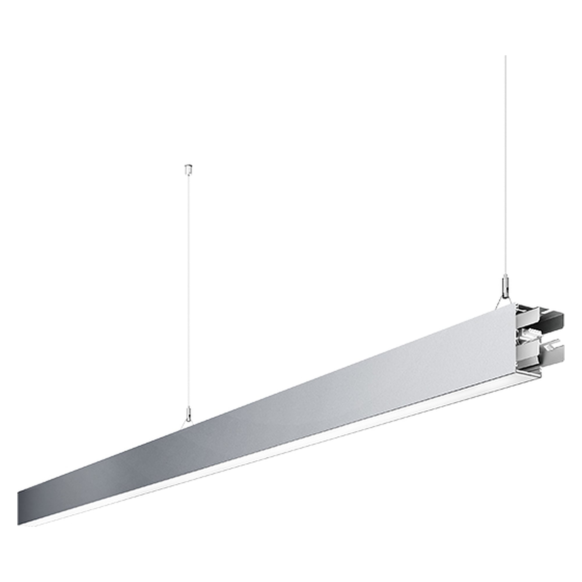 LED-Pendelleuchte IDOO.line ILP 6000/840/D, Mittelleuchte, 6300 lm, 4000 K, 2244 mm, silber - Waldmann 114160000-00805706