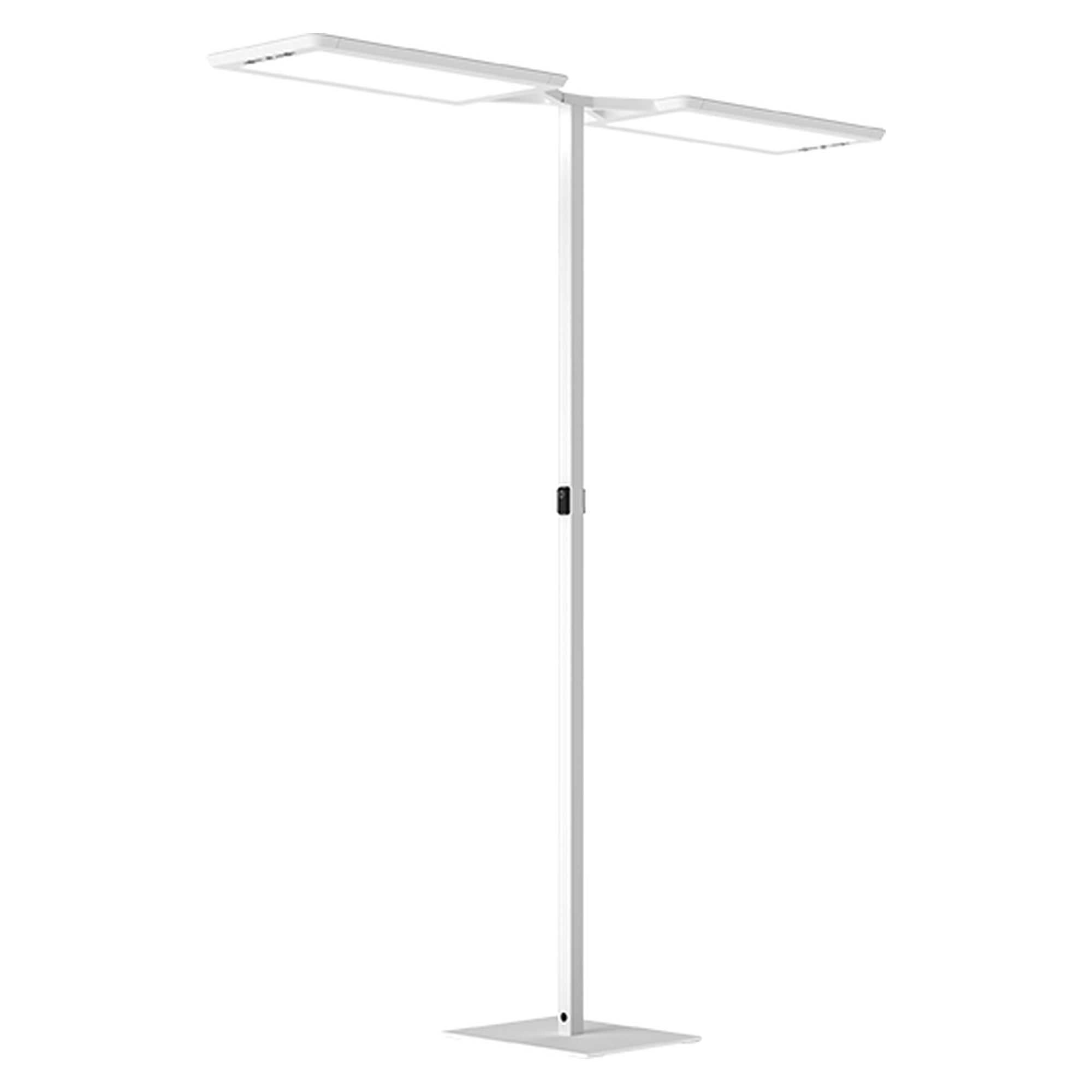 LED-Stehleuchte YARA.doubleT YTS 2/15000/VTL/RX/WS/CEE/S0/R, 30.000 lm, 2700-6500 K, LTX-Multisensor, Bluetooth, weiß - Waldmann 114268000-00808483