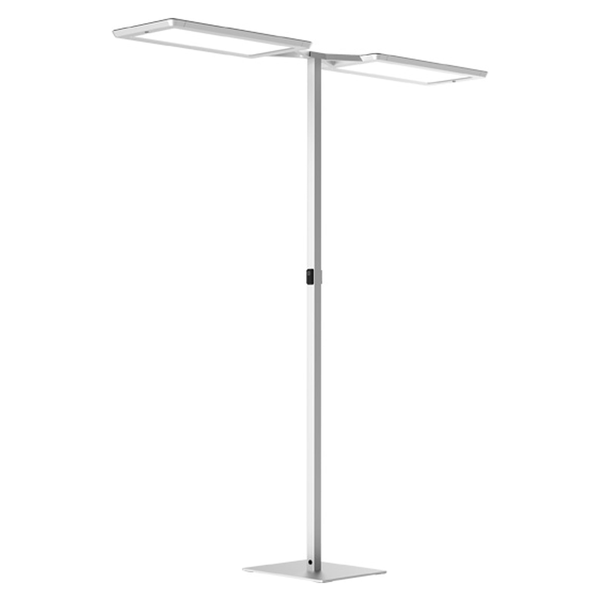 Lampadaire LED YARA.doubleT YTS 2/15000/840/R/SR/CEE/S0/R, 30 000 lm, 4000 K, capteur PIR, argent métallisé - Waldmann 114268000-00808488