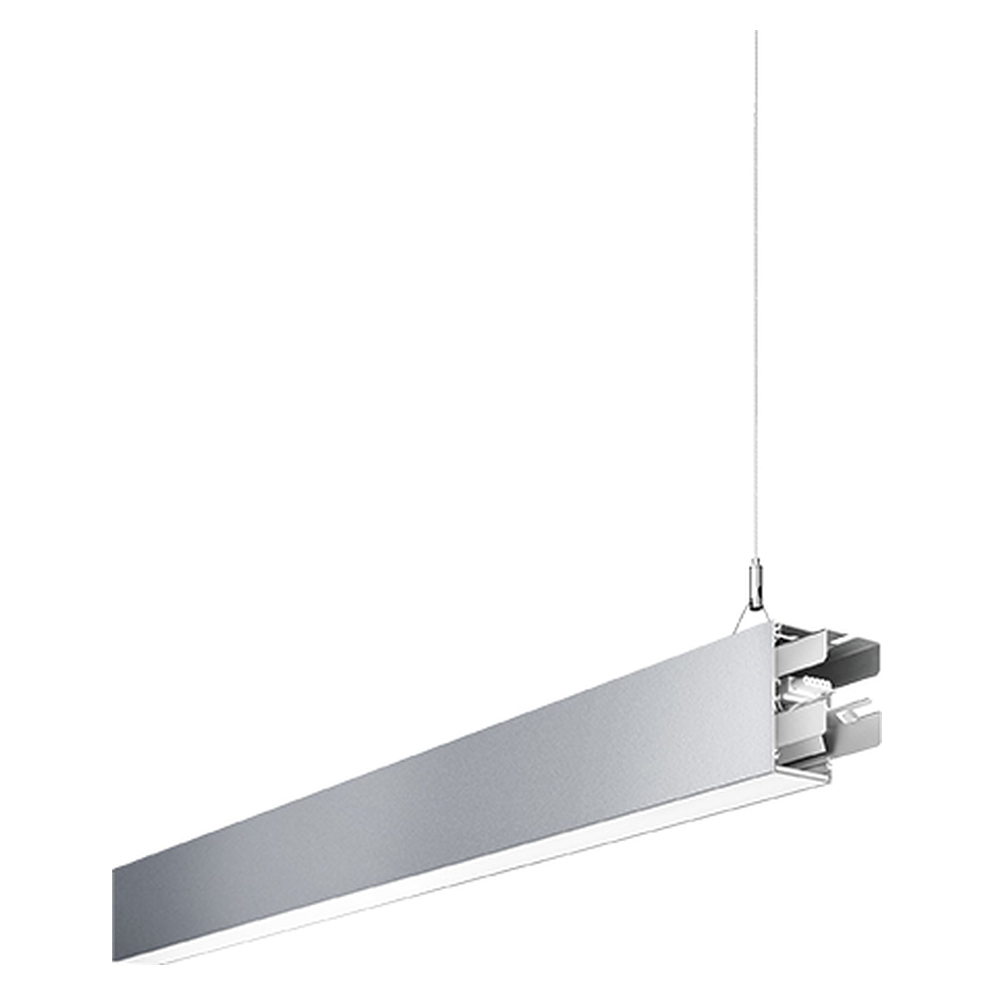 LED-Pendelleuchte IDOO.line ILP 3000/VTL/D, Mittelleuchte, 3150 lm, Tunable White, silber - Waldmann 114300000-00806466