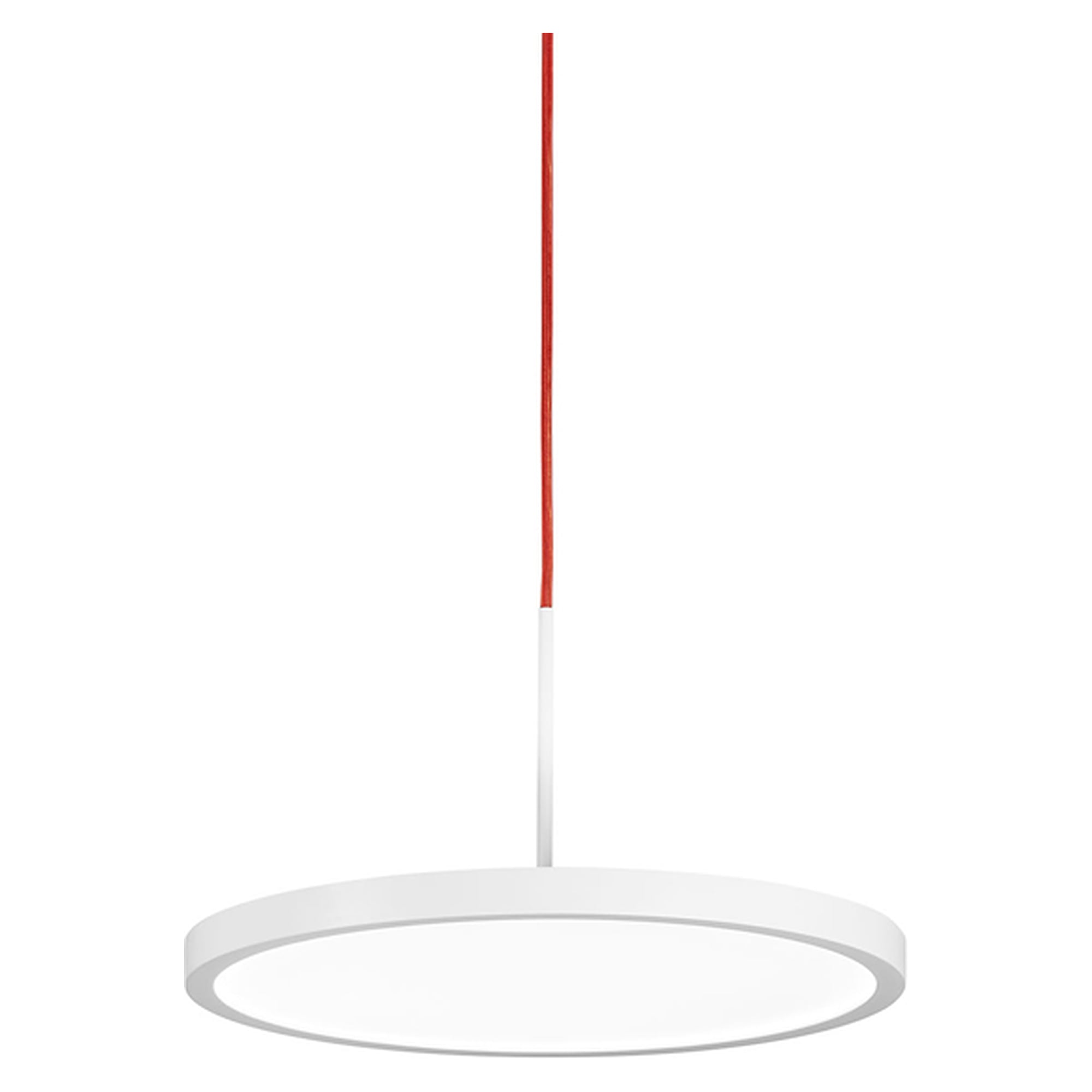 LED-Pendelleuchte VIVAA.pendant VIP 6000/930/D, 6400 lm, 3000 K, rotes Textilkabel - Waldmann 114483000-00812684