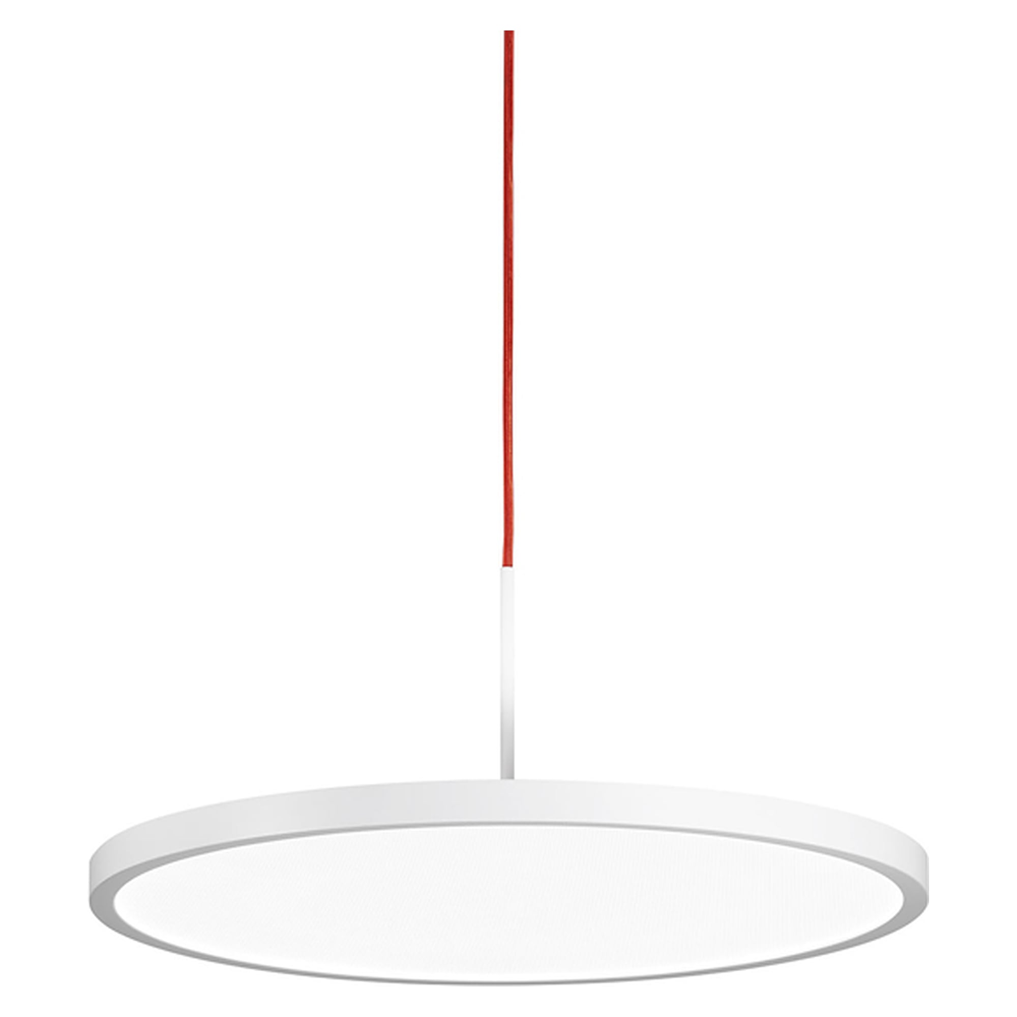LED-Pendelleuchte VIVAA.pendant VIP 10000/930/D, 10.200 lm, 3000 K, rotes Textilkabel - Waldmann 114484000-00812832