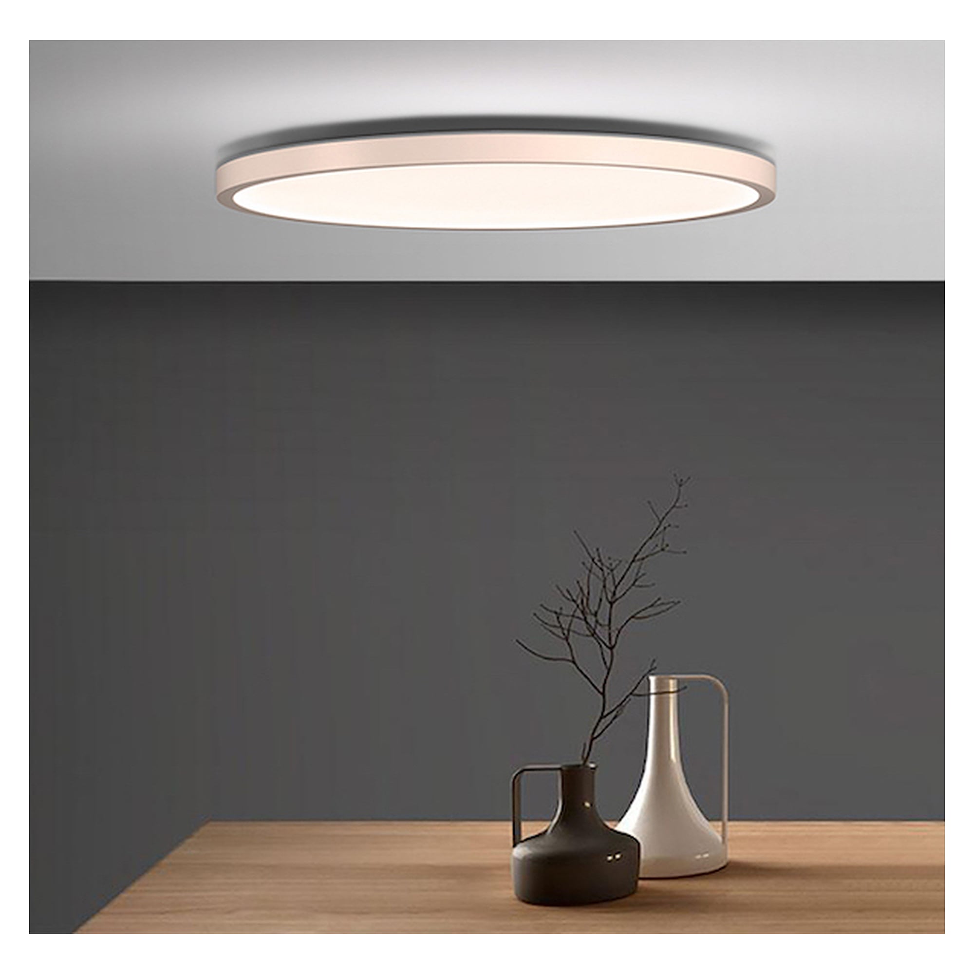 LED-Anbauleuchte VIVAA.fit VIA 6000/930/D, Ø 45 cm, 6400 lm, 3000 K warmweiß