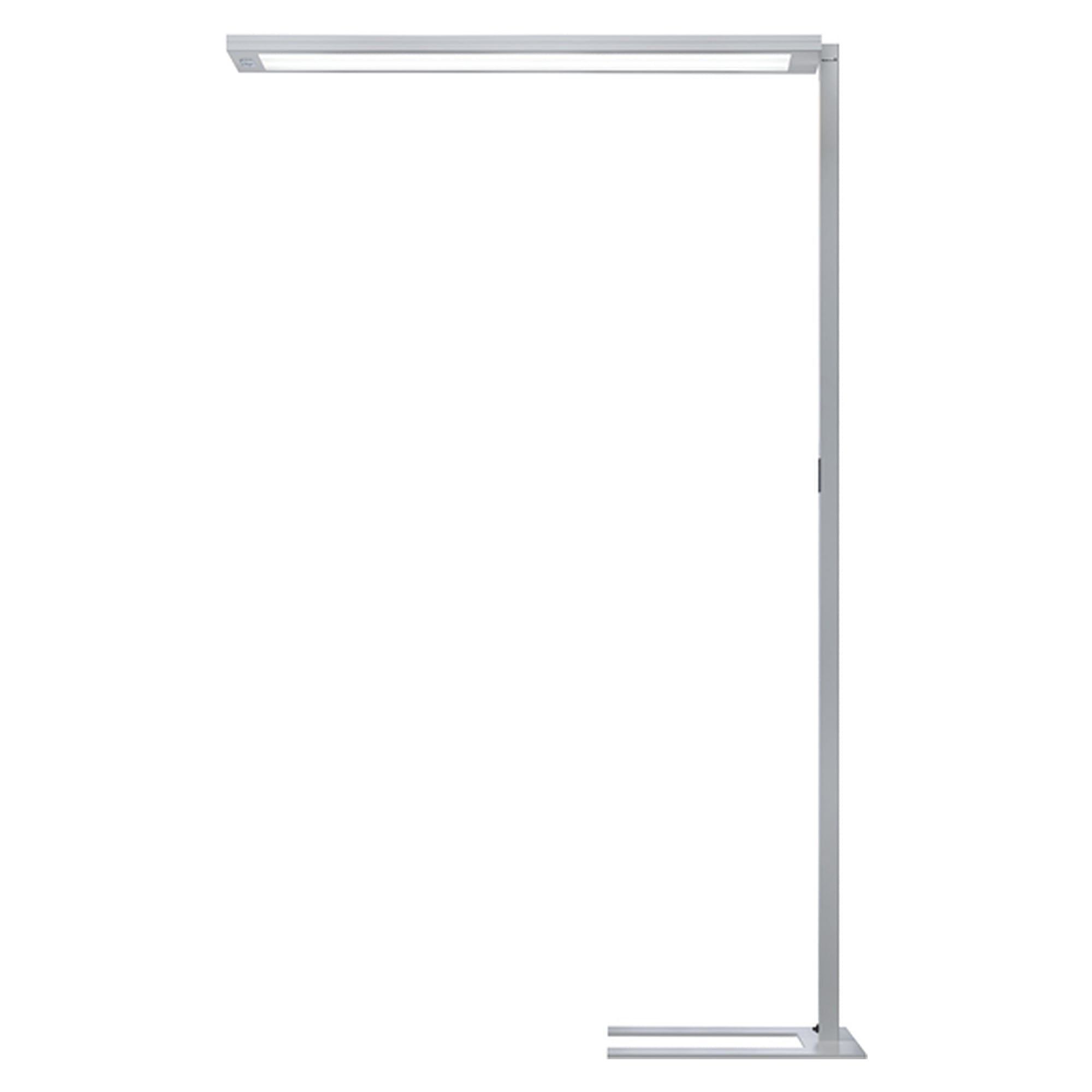 LED floor lamp LAVIGO DPS 16000/840, 16,450 lm, 4000 K, PIR, DALI, silver metallic - Waldmann 121800000-00802640