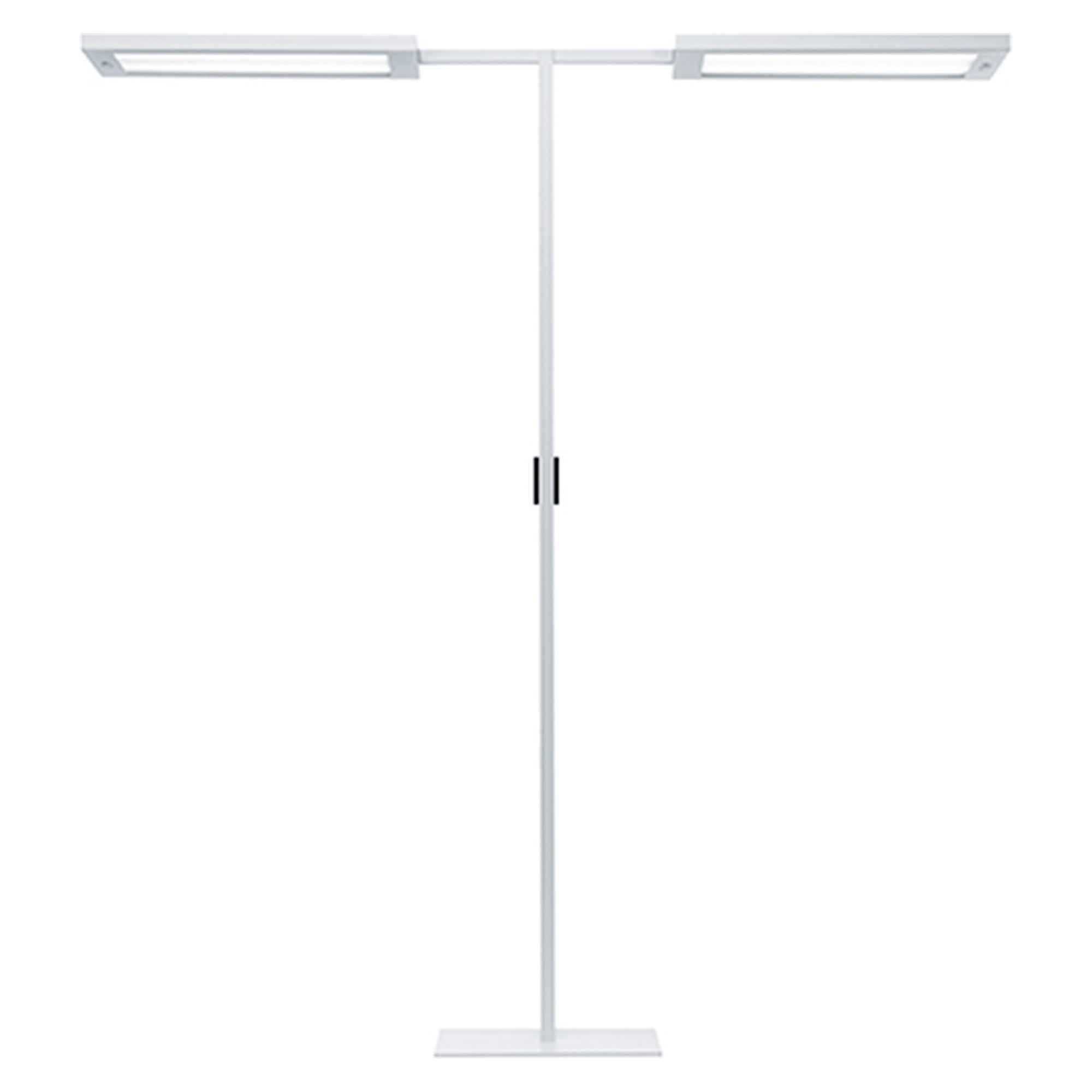 LED-Stehleuchte LAVIGO TWIN-T DPS 28000/VTL/R/G2, 28.500 lm, VTL, Rechteckfuß, weiß - Waldmann 121815000-00800440