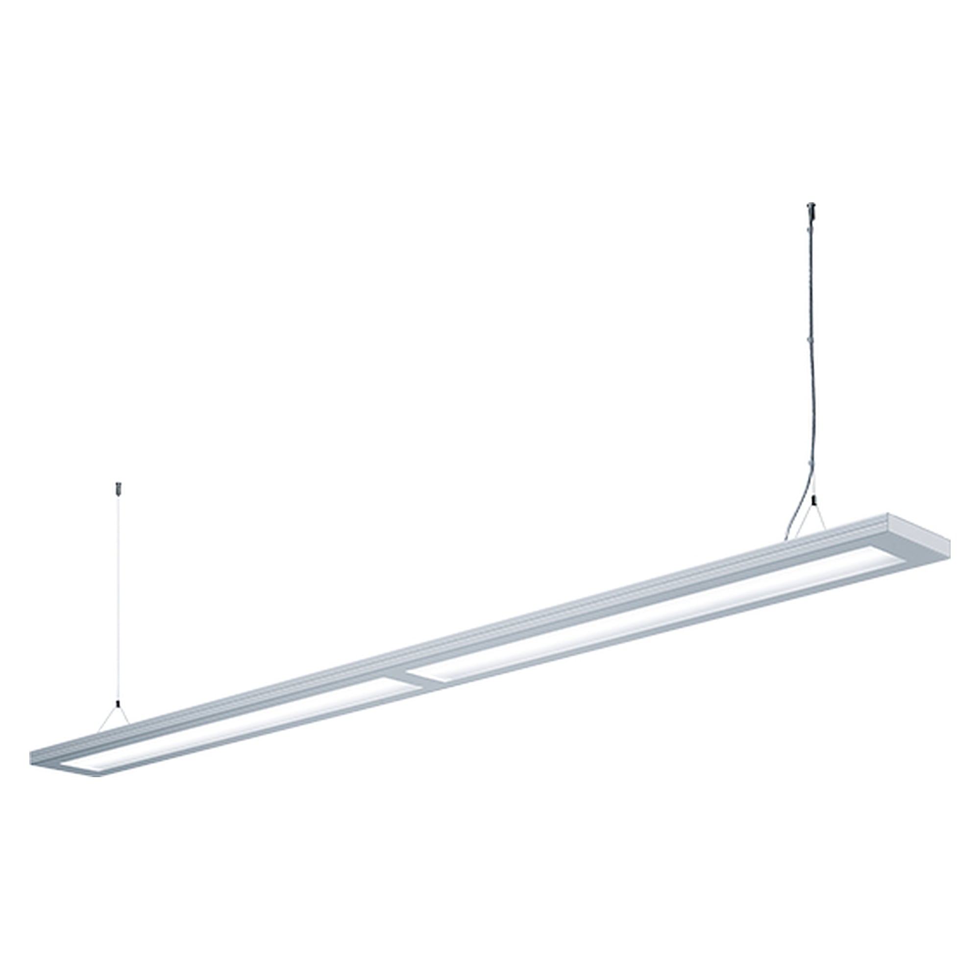 LED pendant luminaire LAVIGO DPP 24000/840/R/G2, 24,000 lm, 4000 K, PIR, DALI, silver metallic - Waldmann 121822000-00801387