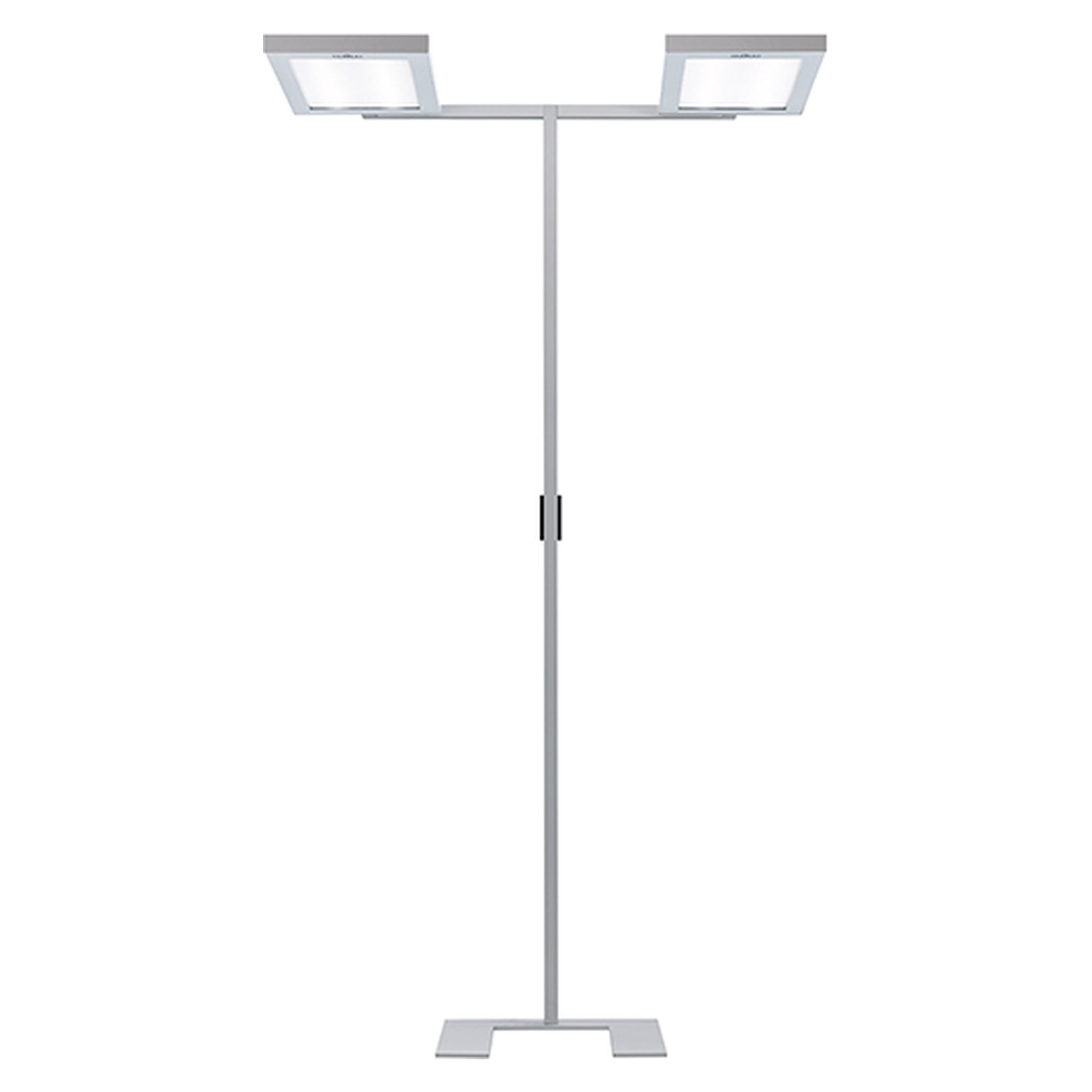 LED floor lamp LAVIGO TWIN-U DPS 30000/840/R/G2A, 30,500 lm, 4000 K, PIR, silver metallic - Waldmann 121841000-00808535