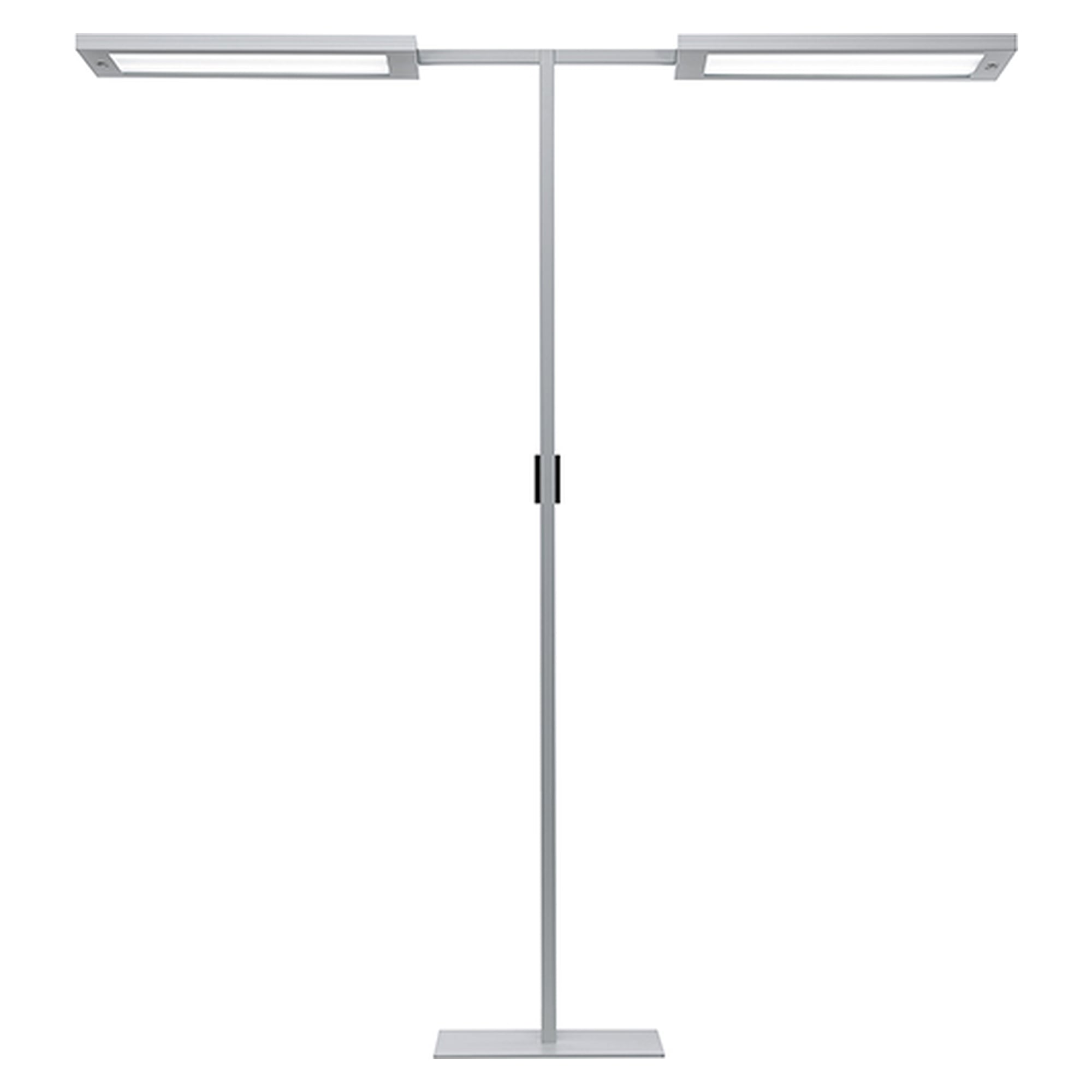 LED floor lamp LAVIGO TWIN-T DPS 30000/840/R/G2A, 30,500 lm, DALI, PIR, silver metallic - Waldmann 121842000-00808553