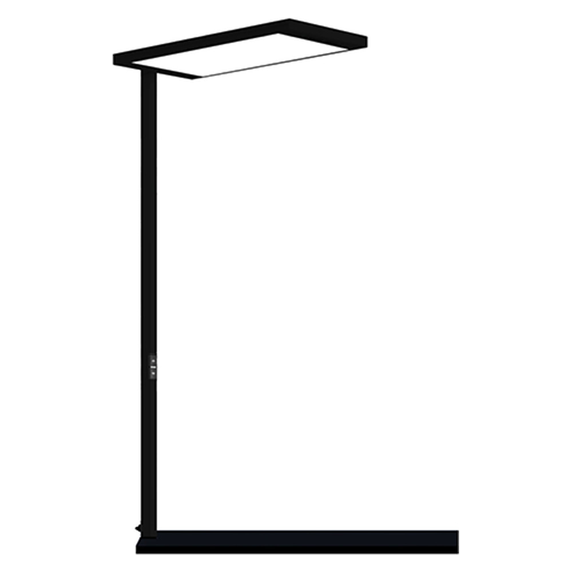 LED desk-mounted luminaire LAVIGO.single DPT 15000/940, 15,000 lm, PIR sensor, jet black - Waldmann 121871000-00816542