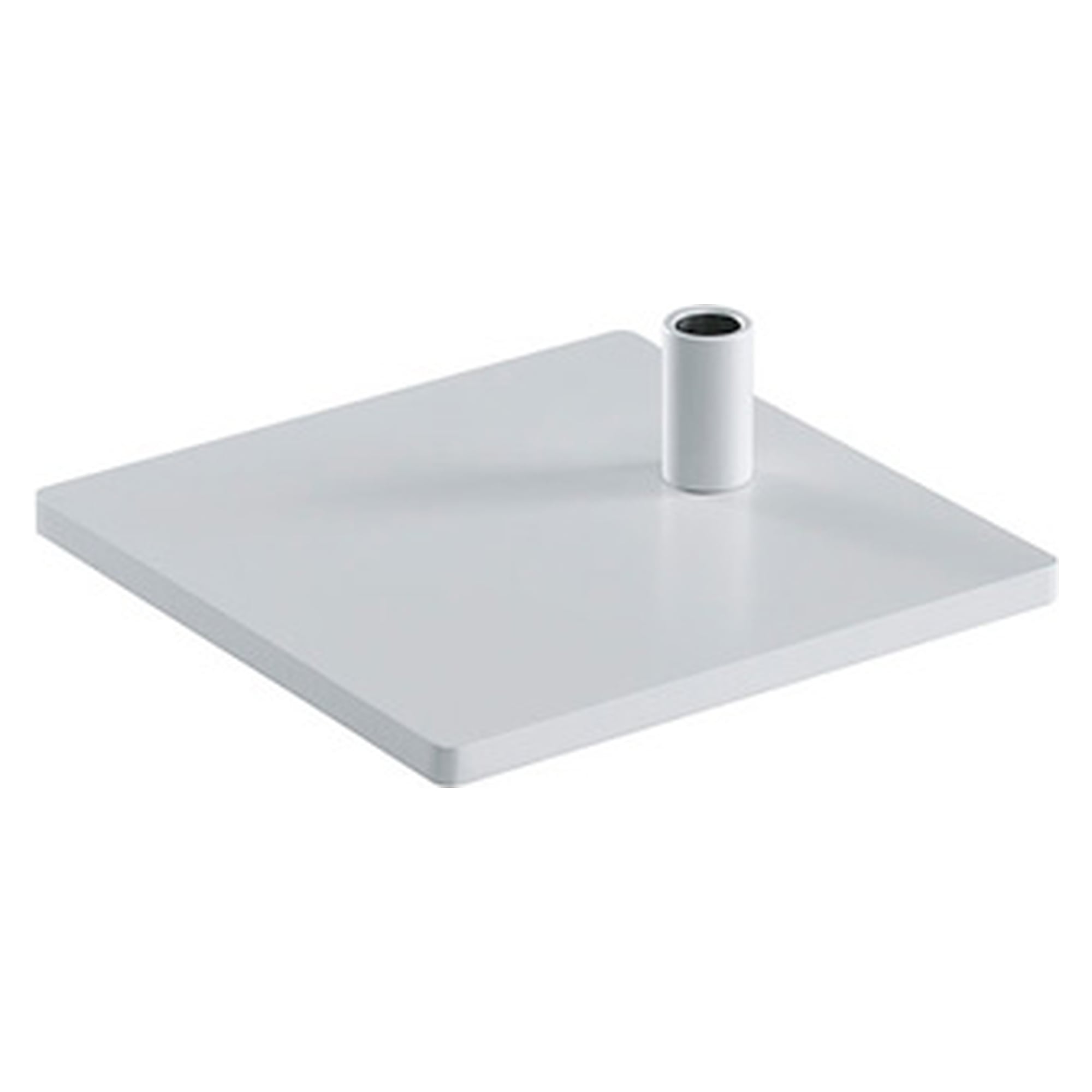 Tischfuß eckig für PARA.MI, 10 mm flach, ca. 2,8 kg, weiß - Waldmann 190209019-00640379