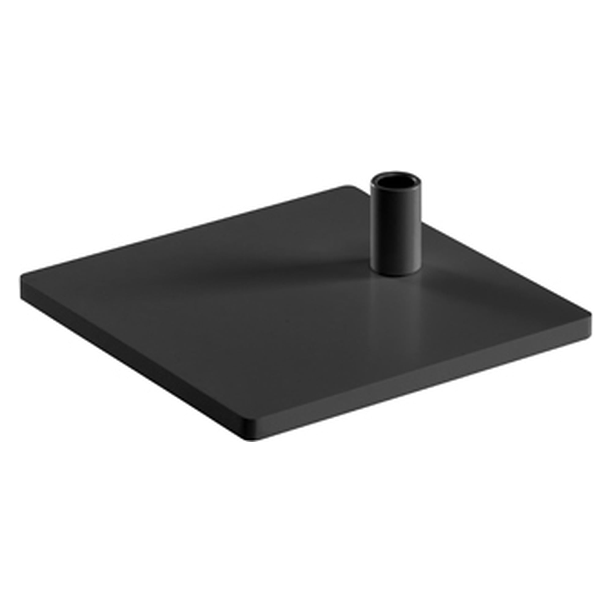 Tischfuß eckig für PARA.MI, 10 mm flach, ca. 2,8 kg, schwarz - Waldmann 190209019-00809005