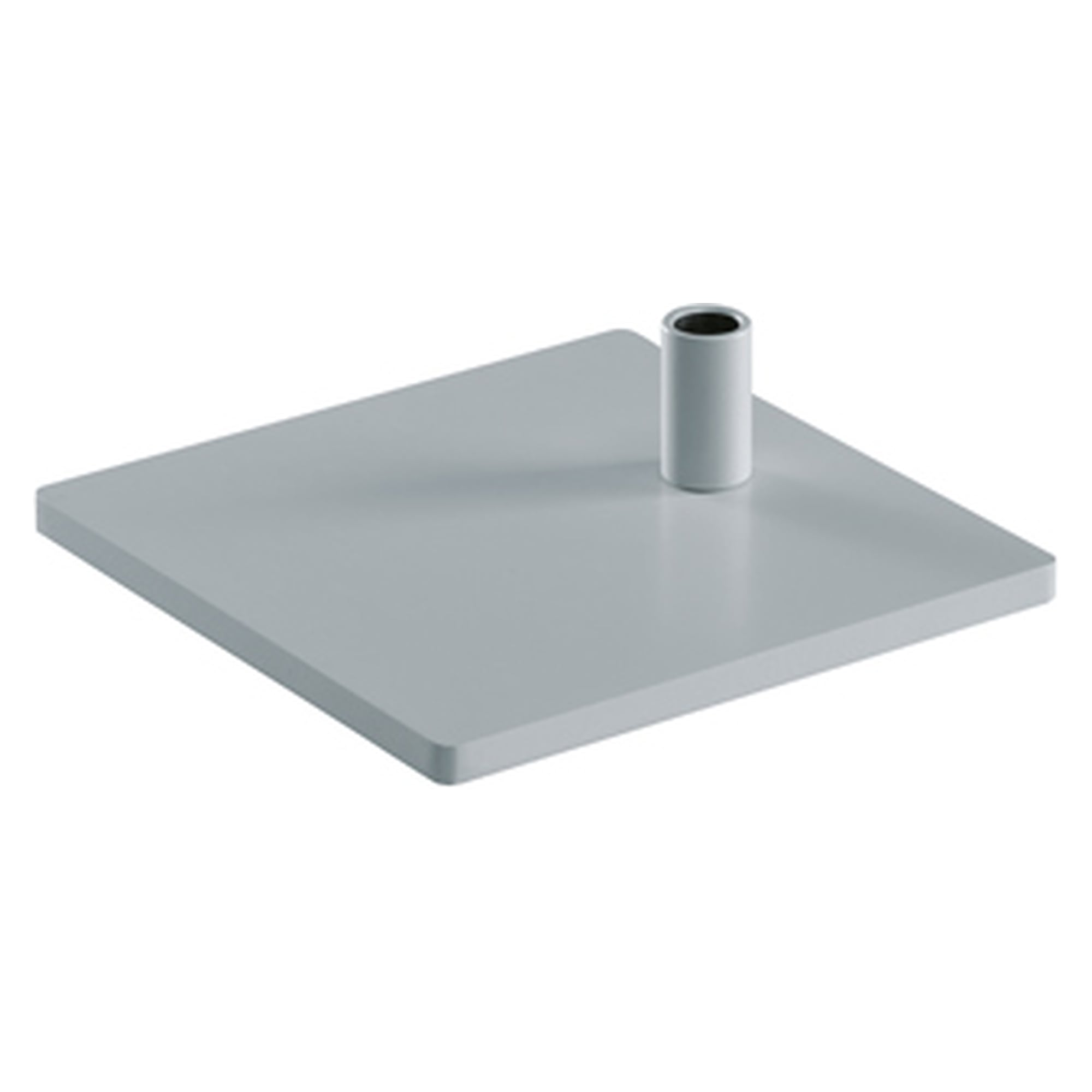 Tischfuß eckig für PARA.MI, 10 mm flach, ca. 2,8 kg, silber - Waldmann 190209019-00810556