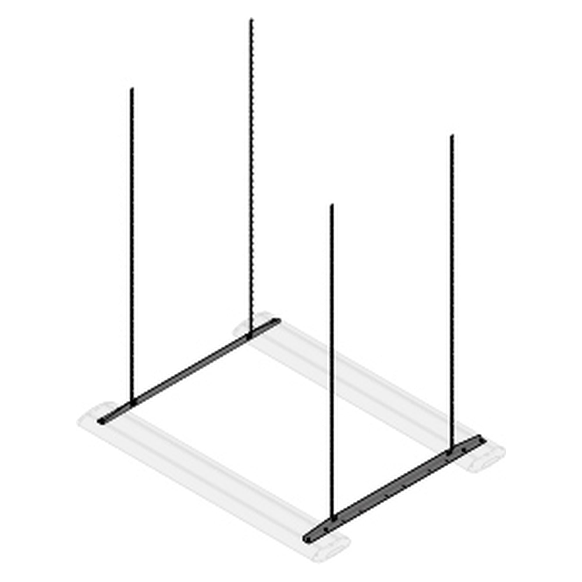 Luminaire bracket set TAMETO, metallic silver, several positions selectable - Waldmann 226136019-00813541