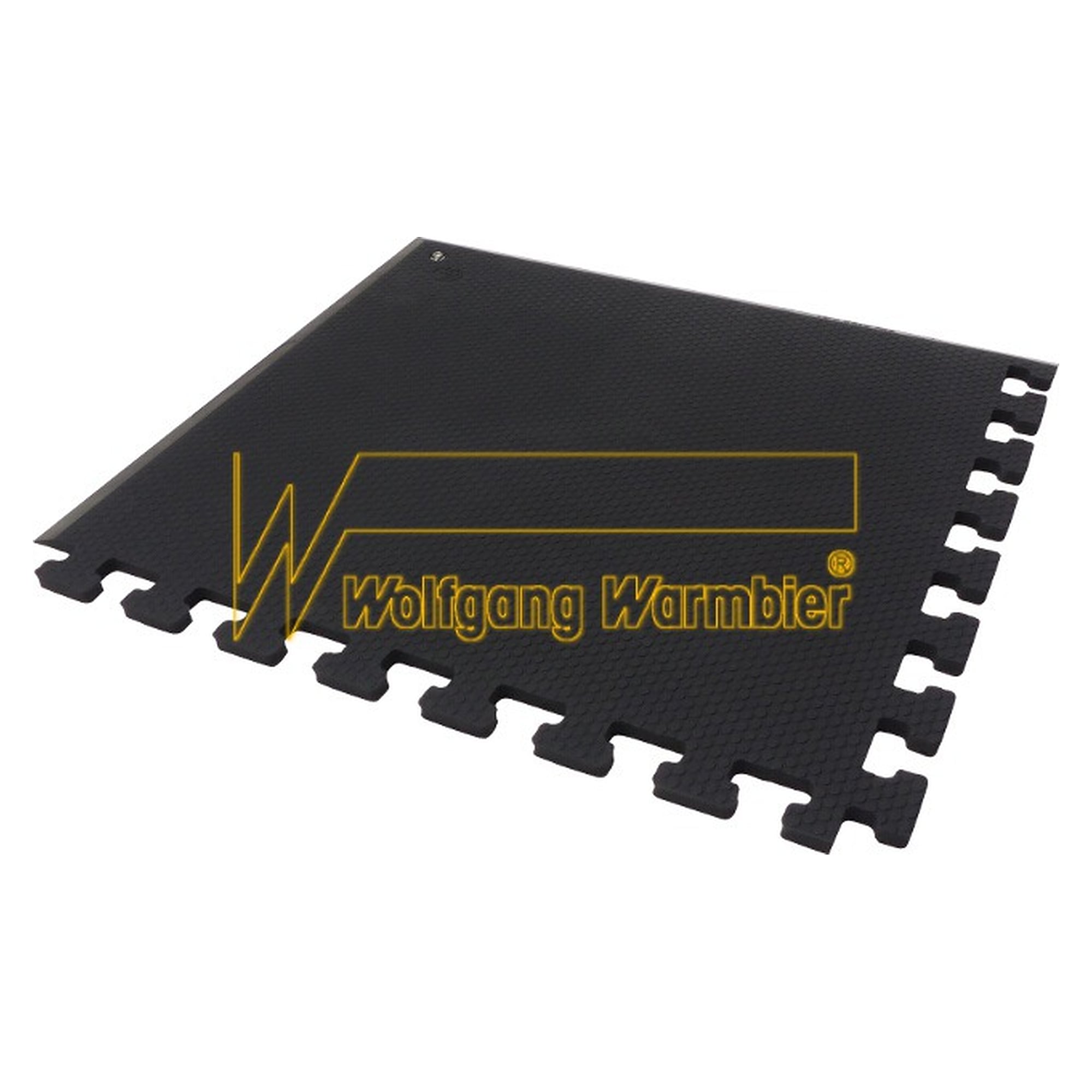 ESD-Anti-Ermüdungsmatte Ecostat Gehkomfort Eckstück, schwarz, 650 x 650 x 13 mm - Warmbier 1307.B1.0650.0650.VC