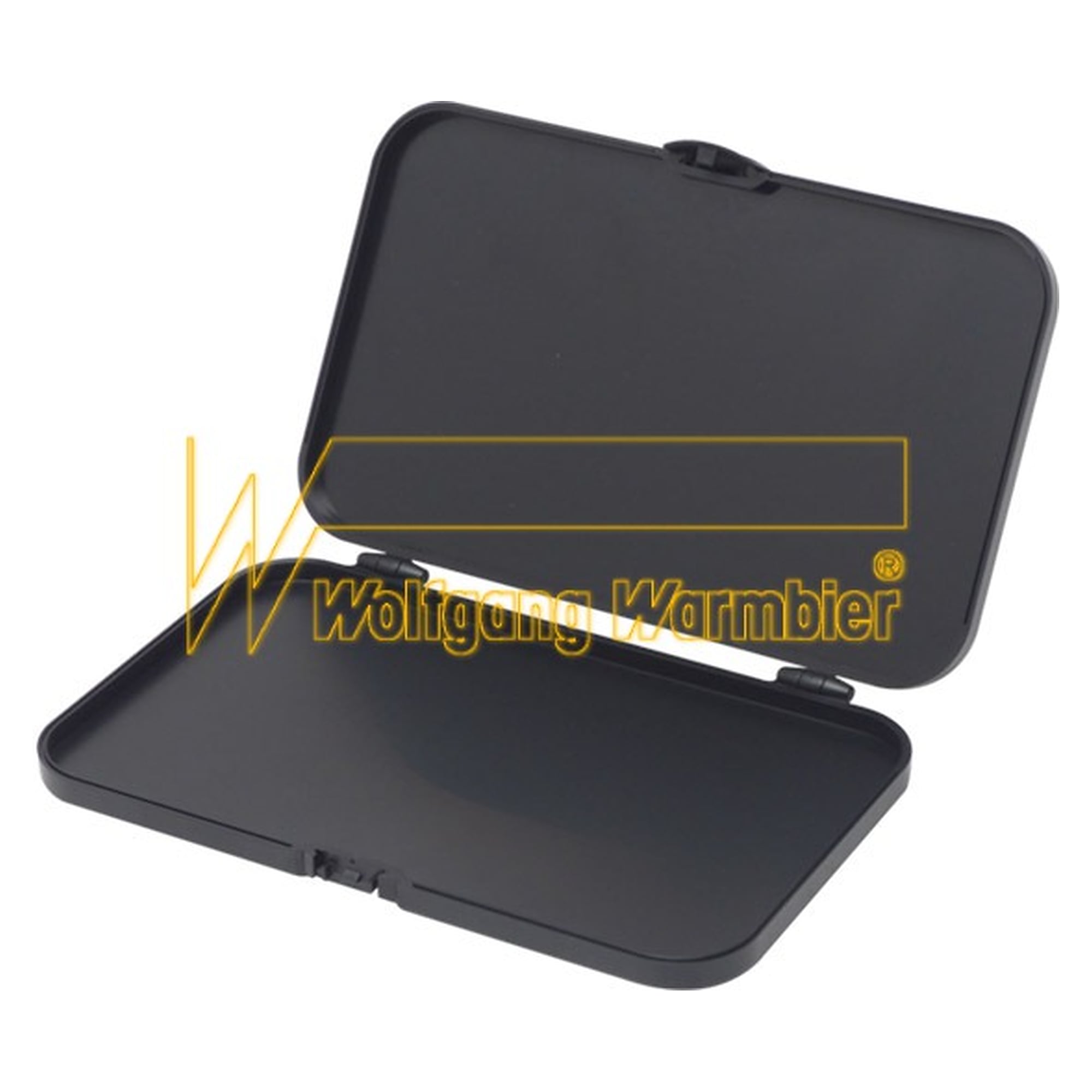 ESD Assortment Box, conductive, inner size 185 x 108 x 10 mm, hinged lid - Warmbier 5150.380