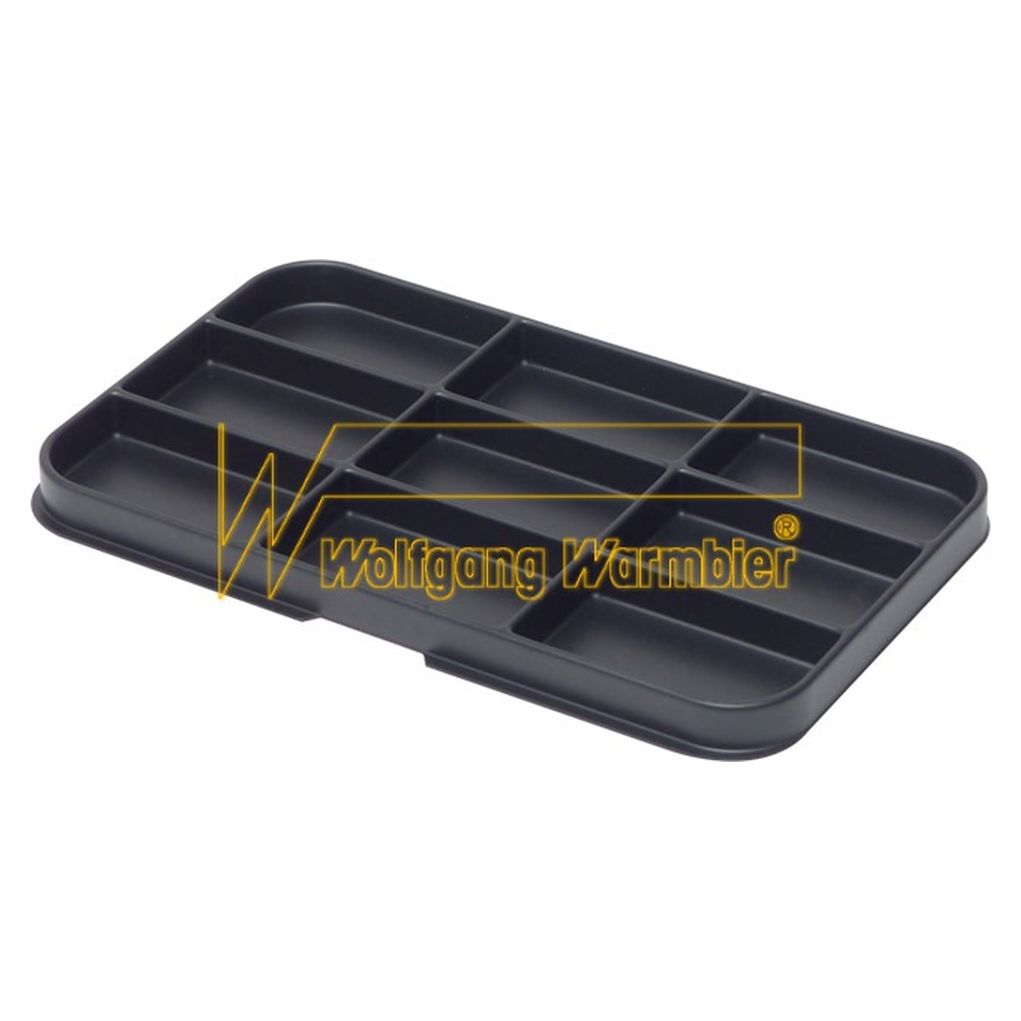 ESD Standard Insert, conductive, 9 compartments, 59 x 33 mm, black - Warmbier 5150.380.F09