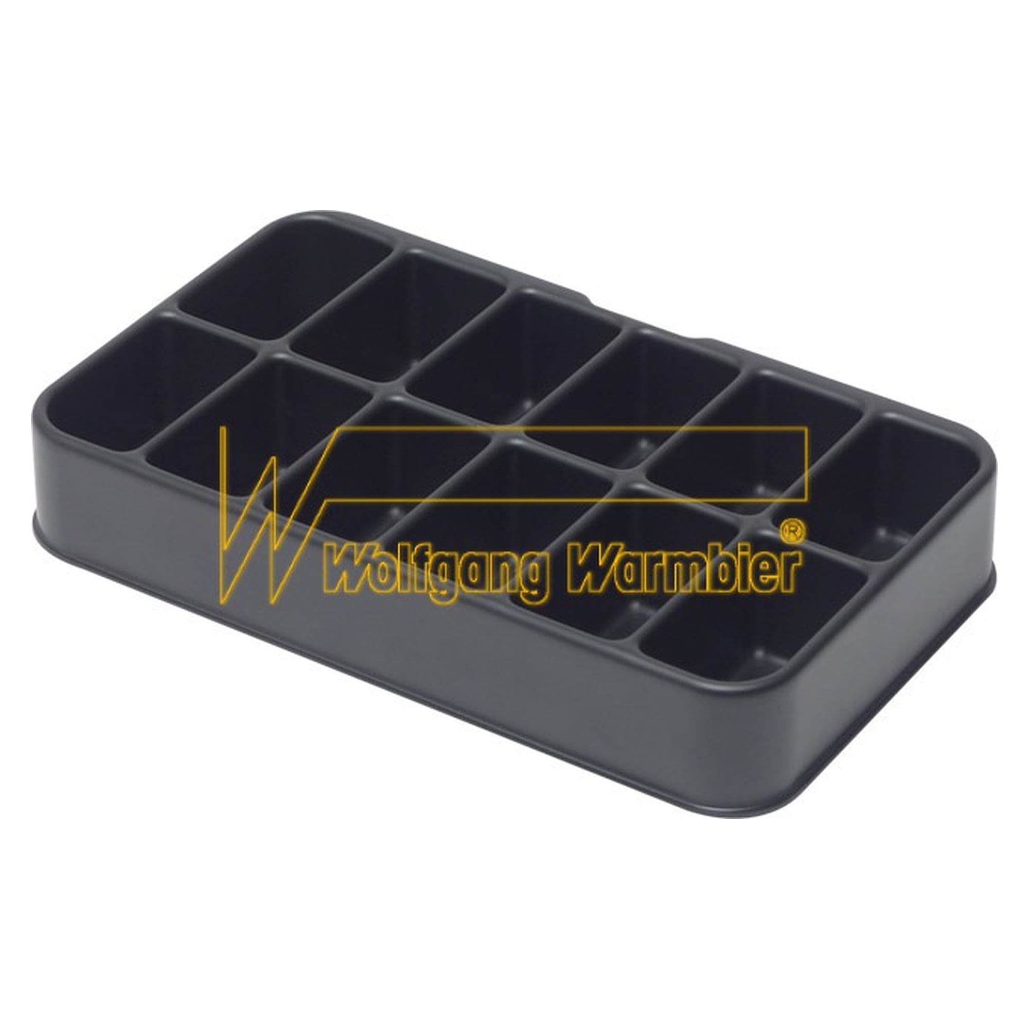 ESD-Standardeinlage leitfähig, 12 Fächer, Fachgröße 45 x 25 mm - Warmbier 5150.381.F12