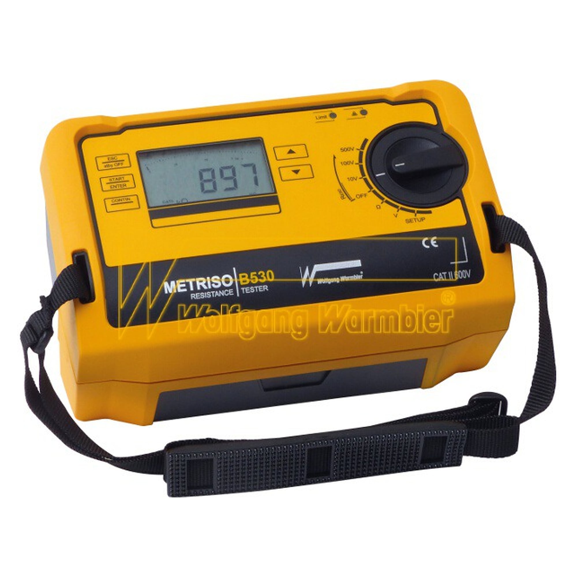 ESD Resistance Meter Metriso B530 Basic with Test Leads, 1 Ohm to 199 GOhm - Warmbier 7100.B530.G