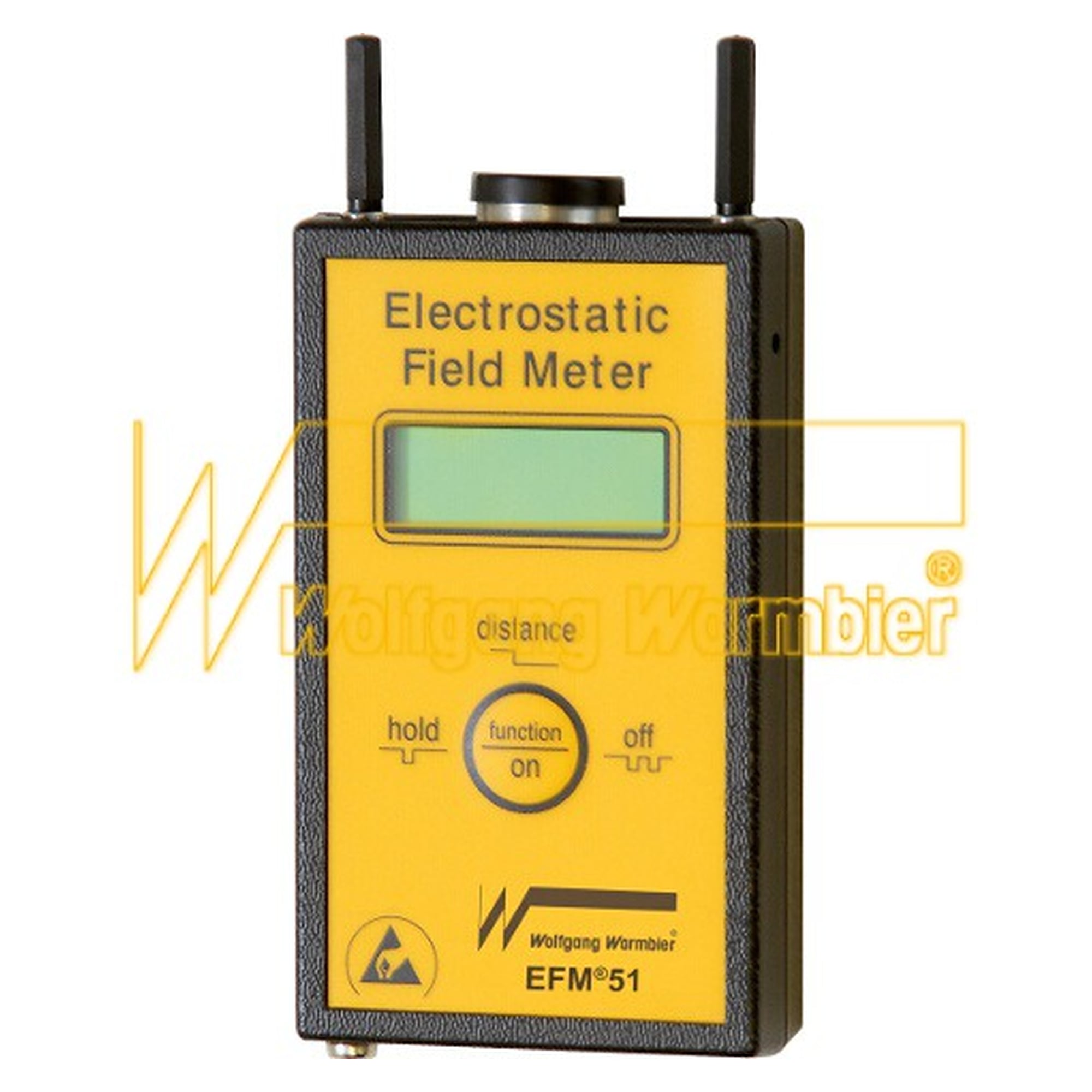 Elektrofeldmeter EFM 51 digital, bis ±160 kV, mit Tasche - Warmbier 7100.EFM51