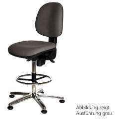 Warmbier 1710.KS.B. ESD Stuhl Comfort Chair Hochstuhl blau, Fußring