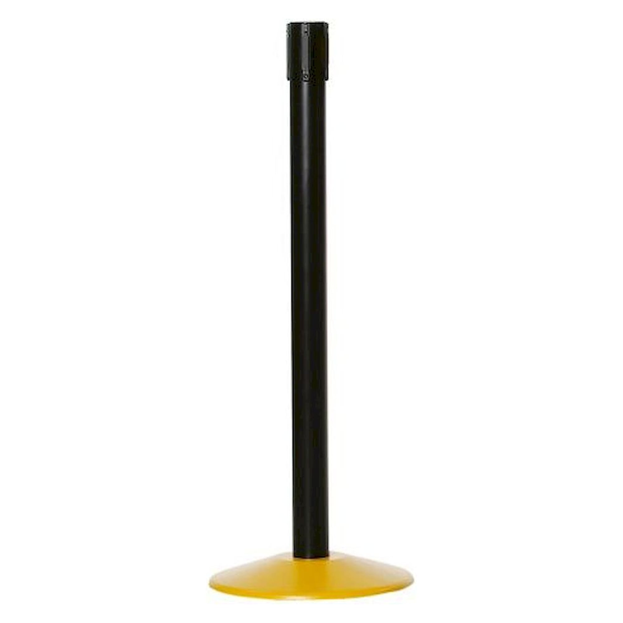 Warmbier 1801.G.P.B. Belt barrier posts, post tube black, base plate yellow