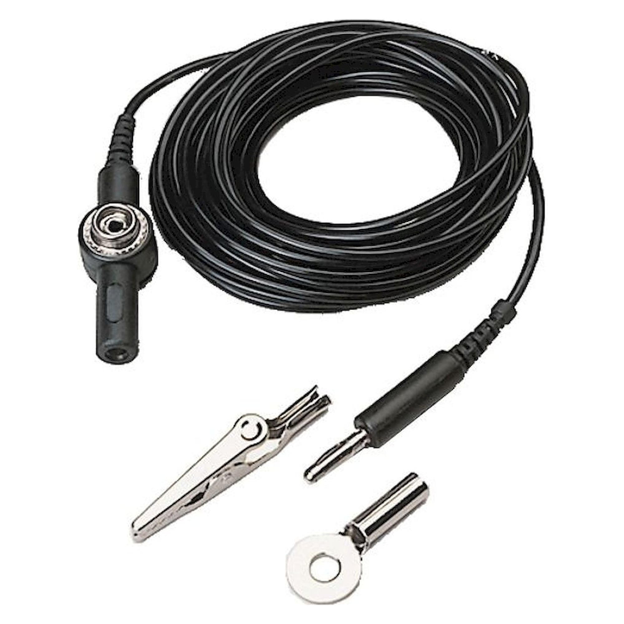 Warmbier 2250757. ESD Erdungskabel, 10 mm Druckknopf mit Schutzkappe/Bananensteckerbuchse, L = 3 m