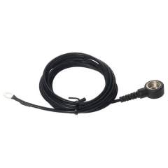 Warmbier 2250758. ESD earthing cable, 10 mm push button / 4 mm eyelet, L = 1.5 m