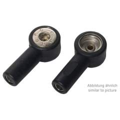 Warmbier 2287.10.10. Bananenstecker-Adapter, 10/10 mm Druckknopf, isoliert