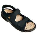 WarmbierESD Sandal Ladies/Men Electra, heel strap, black, nubuck leather, size 43