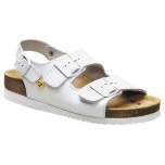WarmbierESD Sandals Ladies Elektra, wedge heel, heel strap, white, size 36
