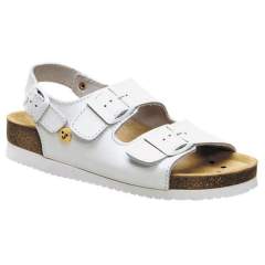 WarmbierESD Sandals Ladies Elektra, wedge heel, heel strap, white, size 36