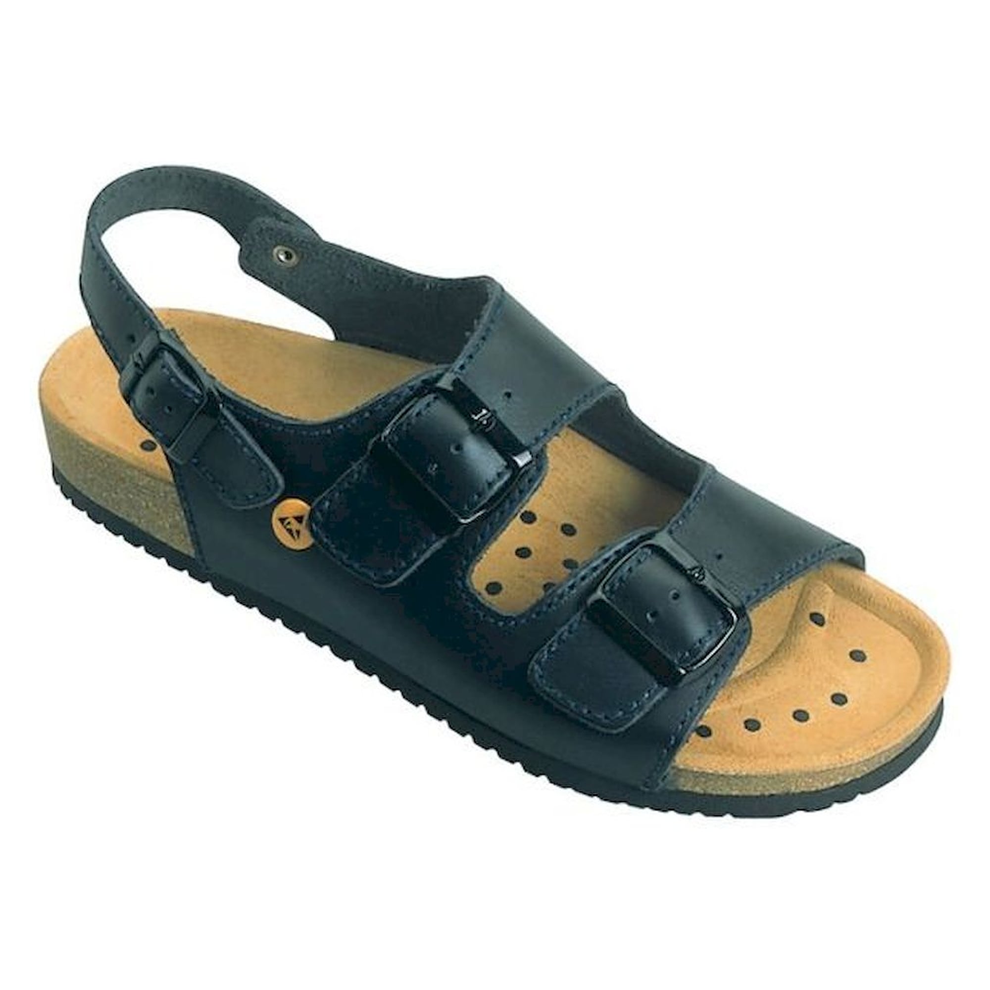 ESD Sandalen Damen/Herren Elektra, Fersenriemen, blau, Größe 46