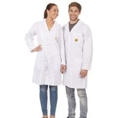 Warmbier 2610.AM160.L. ESD work coat unisex white, 3/4 length, L