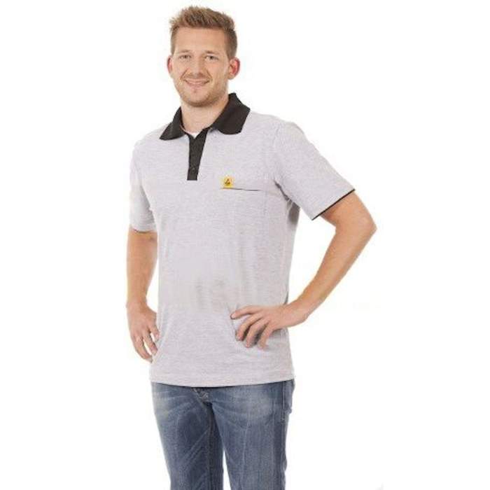 Buy Warmbier 2625.P.5XL. ESD polo shirt grey, unisex, 5XL: ESD...