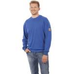 Warmbier 2671.SS.B.XL. ESD Sweatshirt long sleeve, blue, unisex, XL