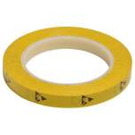 Warmbier 2820.12733.Y. ESD adhesive tape PVC, yellow, 12,7 mmx33 m roll
