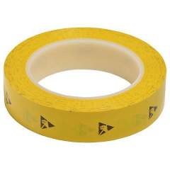 Warmbier 2820.25433.Y. ESD adhesive tape PVC, yellow, 25,4 mmx33 m roll