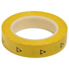 Warmbier 2820.25433.Y. ESD adhesive tape PVC, yellow, 25,4 mmx33 m roll