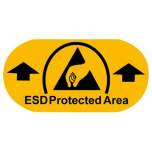 Warmbier 2822.1.EPA. Floor marking sticker ESD Protected Area, PVC film