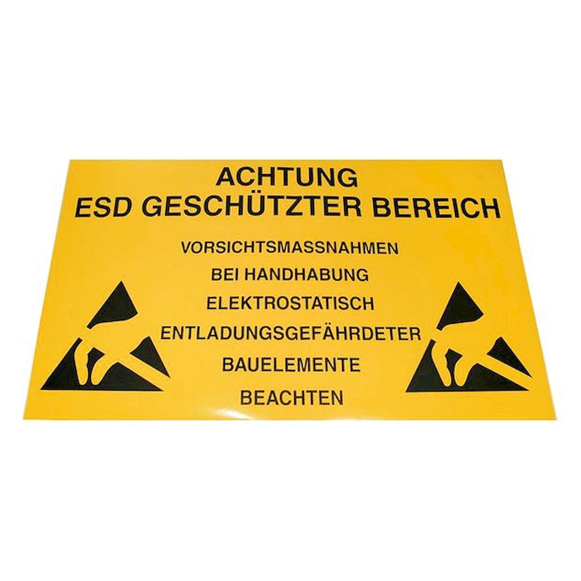 Warmbier 2850.150300.D. EPA warning sticker, 300x150 mm, PVC, yellow, German