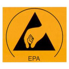 Warmbier 2850.3025. ESD-Symbol Typ EPA - Aufkleber