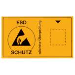 Warmbier 2850.6035.D. Sticker with ESD symbol for due date mark, German