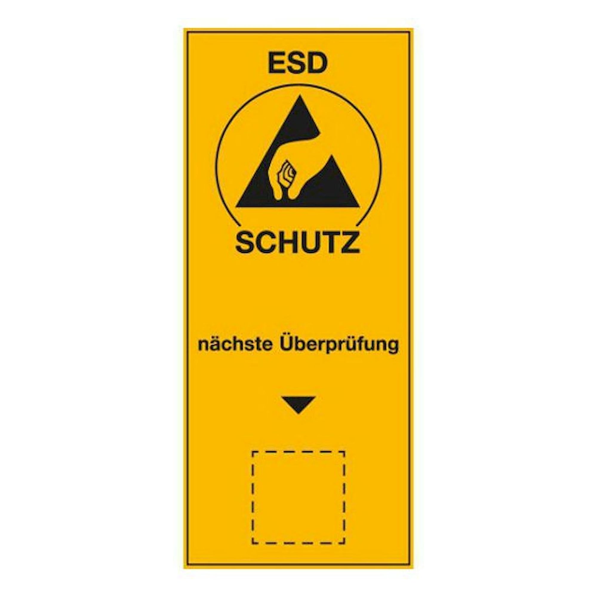Warmbier 2850.B.4090. Warnschild "ESD Schutz"