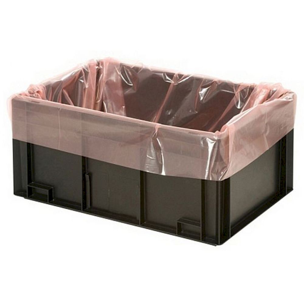 Warmbier 3113.0600.0700. ESD Permastat Seitenfaltenbeutel, für Lagerbehälter 600x400 mm