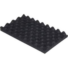 Warmbier 4470.1.43. PU foam, soft, black, napped, 353x253x20 mm