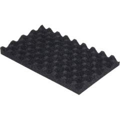 Warmbier 4470.1.43. PU foam, soft, black, napped, 353x253x20 mm