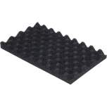 Warmbier 4470.1.64. PU foam, soft, black, napped,553x353x20 mm