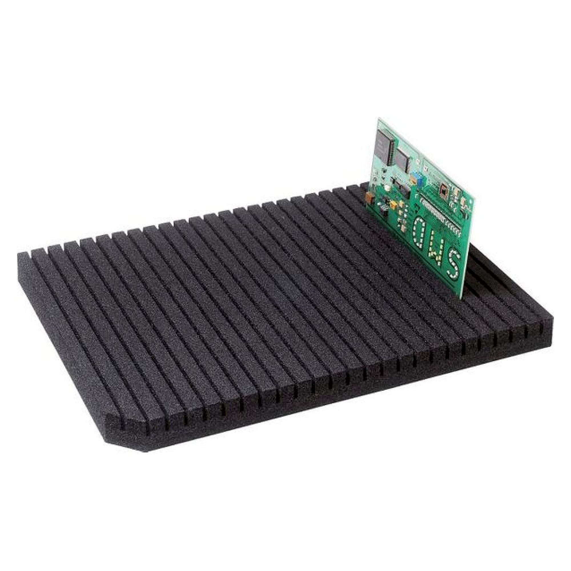 Warmbier 4550.06.1500. Mousse PE, 1000x1500x6 mm, dissipative, noire, dure