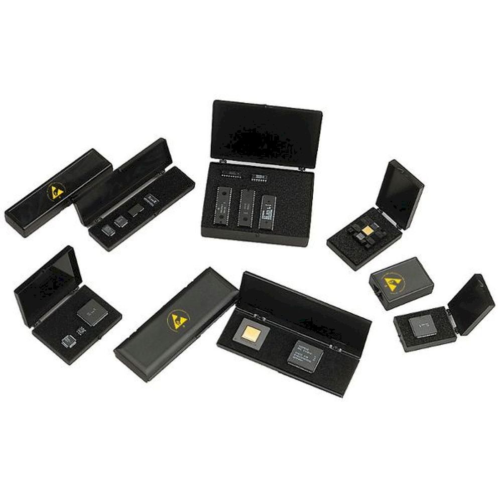 Warmbier 5100862. ESD ball hinge junction boxes, with drain. PE plug-in foam, 130x32x14 mm